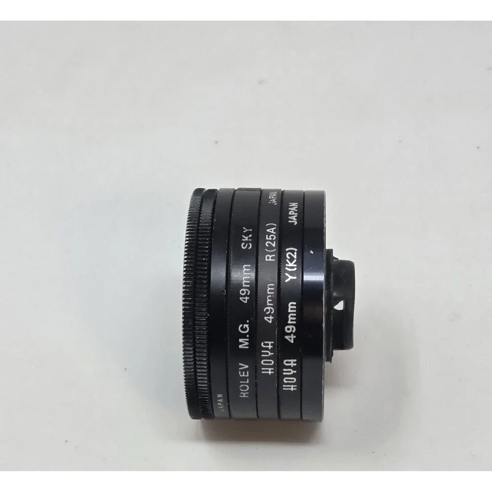 Hoya 49mm Camera Filter Set Y-K2 R25A Polarizer + Rolev SKY Vintage Film Japan